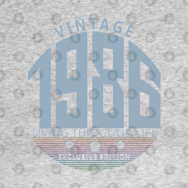 34th Birthday T-Shirt - Vintage 1986 by Reshartinc